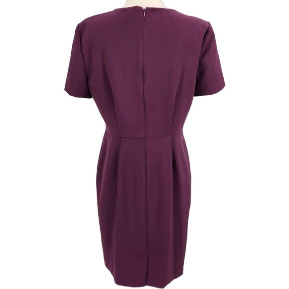 IMNYC Isaac Mizrahi Maroon Dress Size 8 - Picture 5 of 6